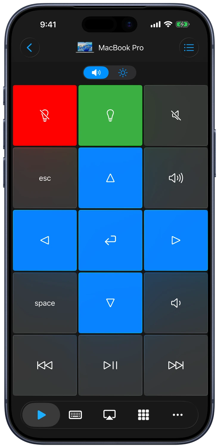 Remote Mouse & Keyboard met bediening voor media, volume, navigatie en sneltoetsen